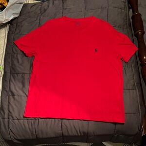 Polo by Ralph Lauren Men's Red pocket tee. Size large